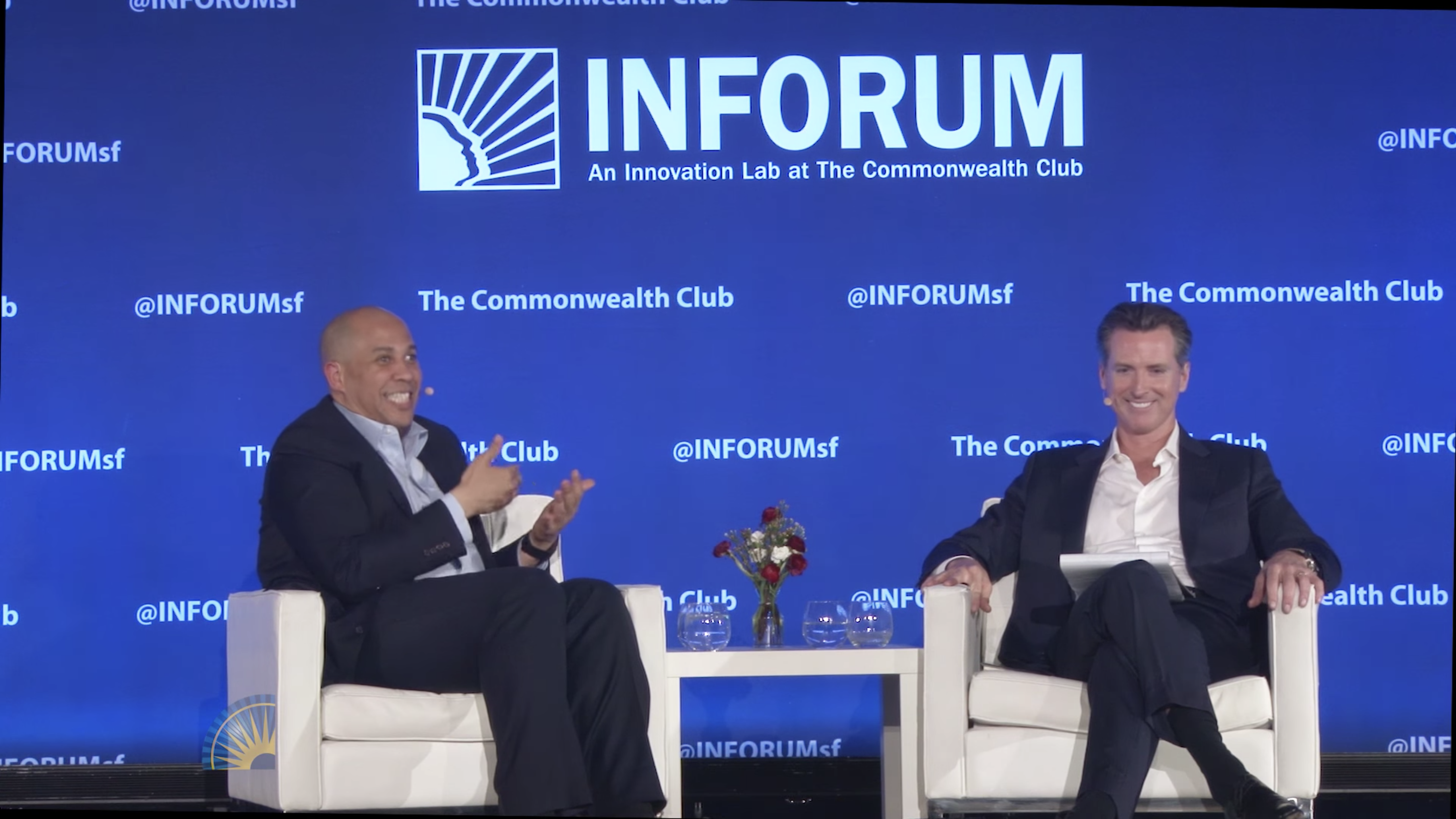 Image - Cory Booker and Gavin Newsom