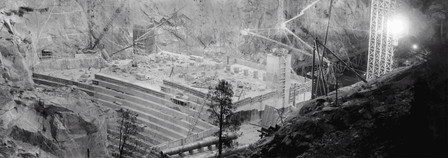Image - O'Shaughnessy Dam construction