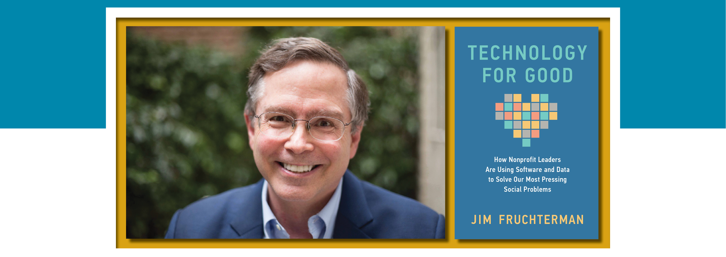 Technology for Good: Image - the speaker and his book cover