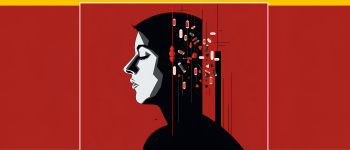 Image - illustration of person's head with drugs