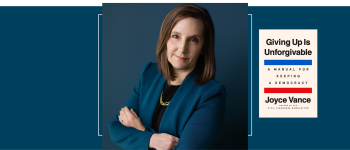 Image - the speaker and her book cover