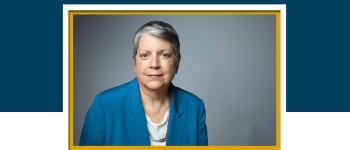 Former DHS Secretary Janet Napolitano on Trump’s “Misuse of Presidential Power”   Image - the speaker