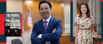 Image - the speakers and a book cover