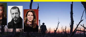 Image - scene from ‘2000 Meters to Andriivka’ and filmmakers