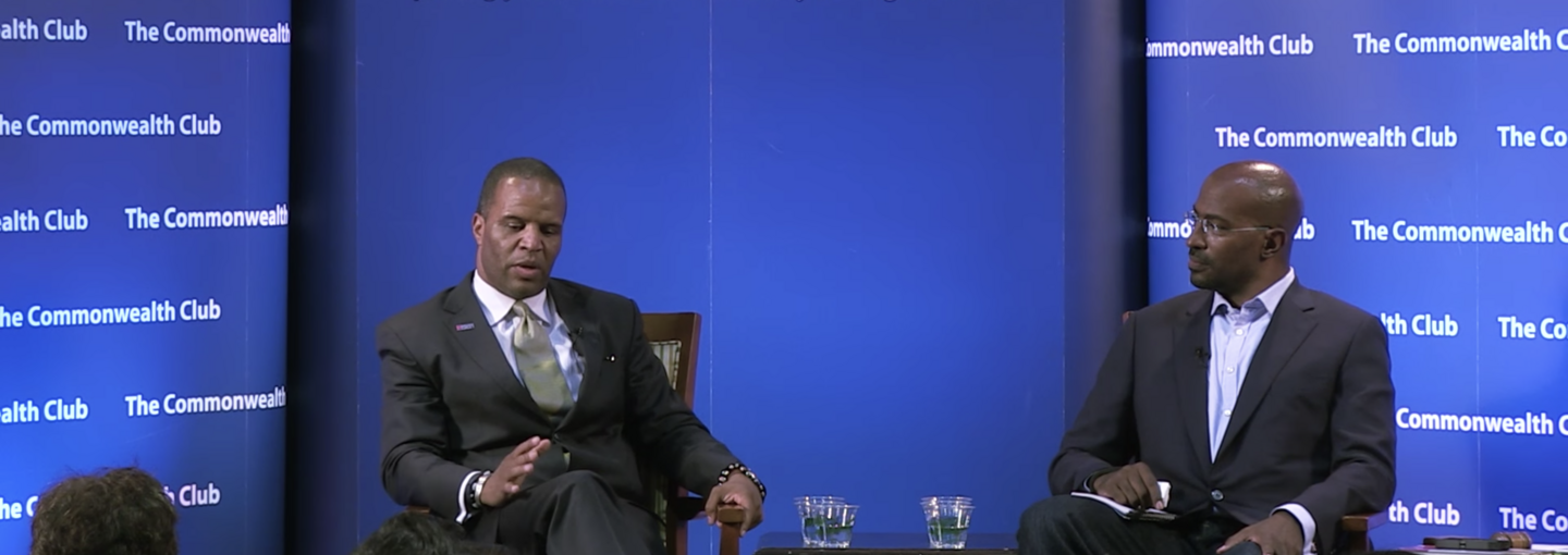 John Hope Bryant and Van Jones at The Commonwealth Club Image - John Hope Bryant and Van Jones