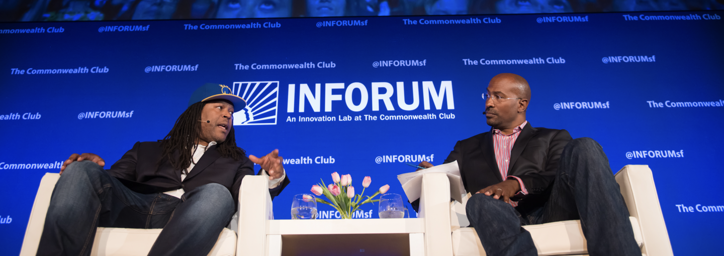 Shaka Senghor and Van Jones at The Commonwealth Club Image - Shaka Senghor and Van Jones