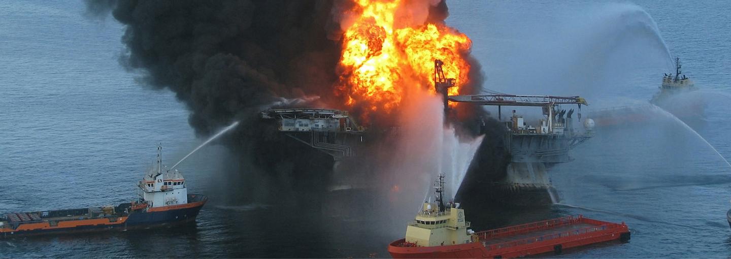 A Decade of Oil: From Deepwater Horizon to Deflation Image - oil fire