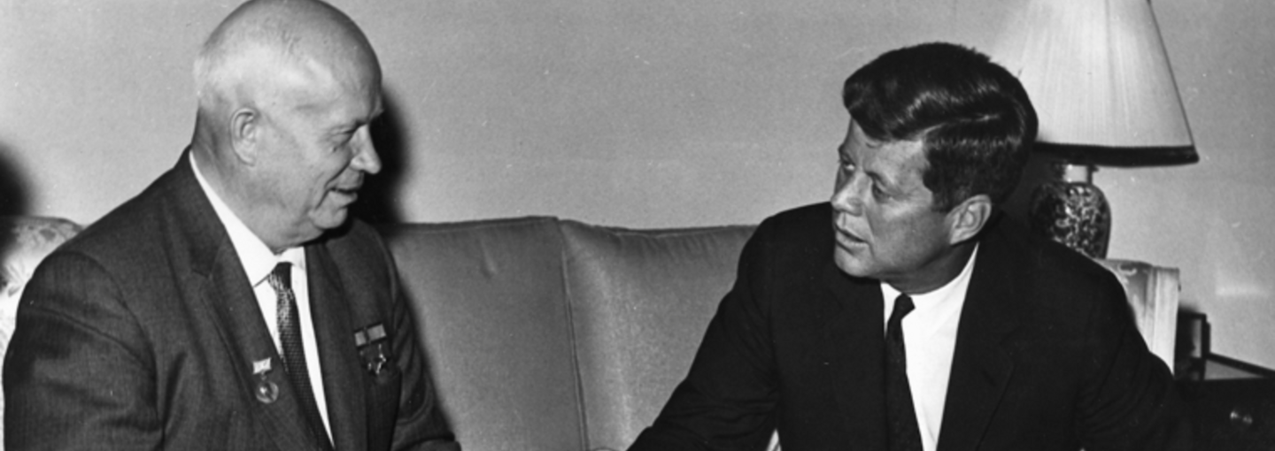 Theodore Voorhees: Kennedy and Khrushchev Play the Double Game Over Berlin and Cuba Image - Khrushchev and Kennedy