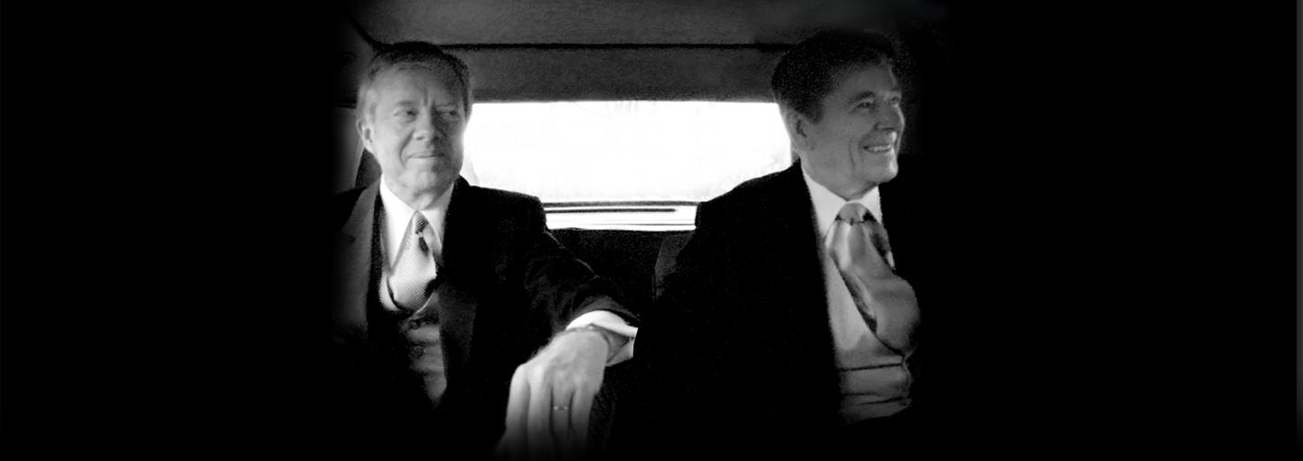 Rick Perlstein: Ronald Reagan and America’s Right Turn Image - Jimmy Carter and Ronald Reagan
