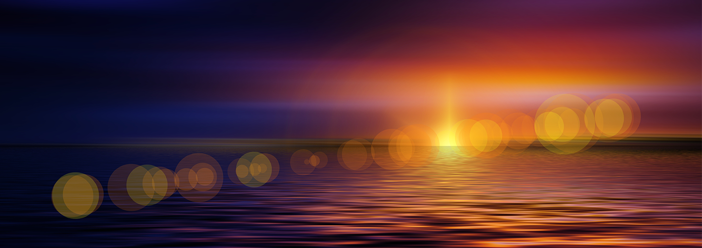 National Alliance on Mental Illness Image - sun over water