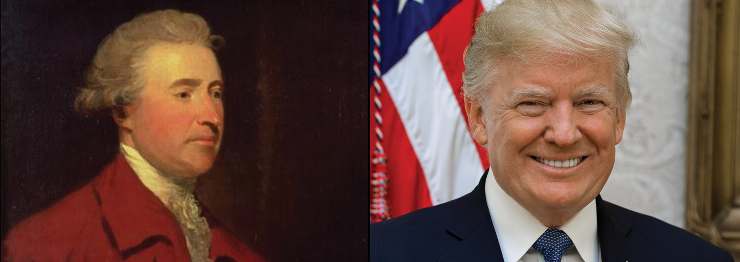 Conservatism: The Fight for a Tradition Image - Edmund Burke and Donald Turmp