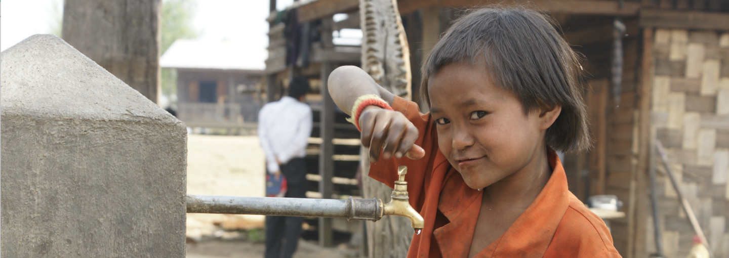 Clean Water Image - child at faucet
