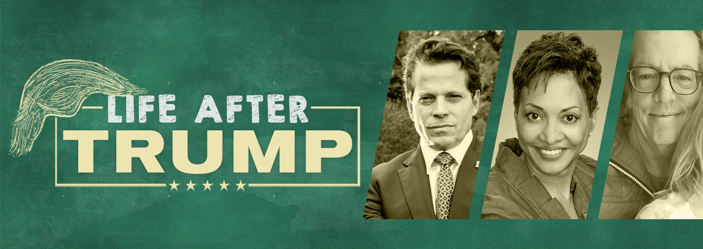 Steve Kettmann, Anthony Scaramucci, Cynthia Tucker: Life After Trump Image - people