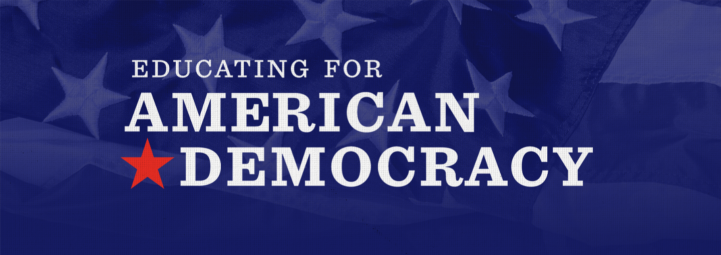 Educating for American Democracy Image - words
