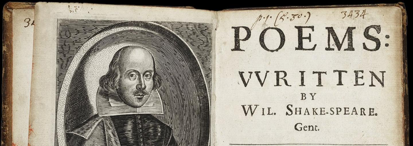National Poetry Month Image - Shakespeare poetry book