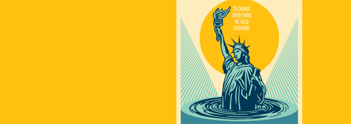 Shepard Fairey and the Power of Art Image - image of Statue of Liberty in water