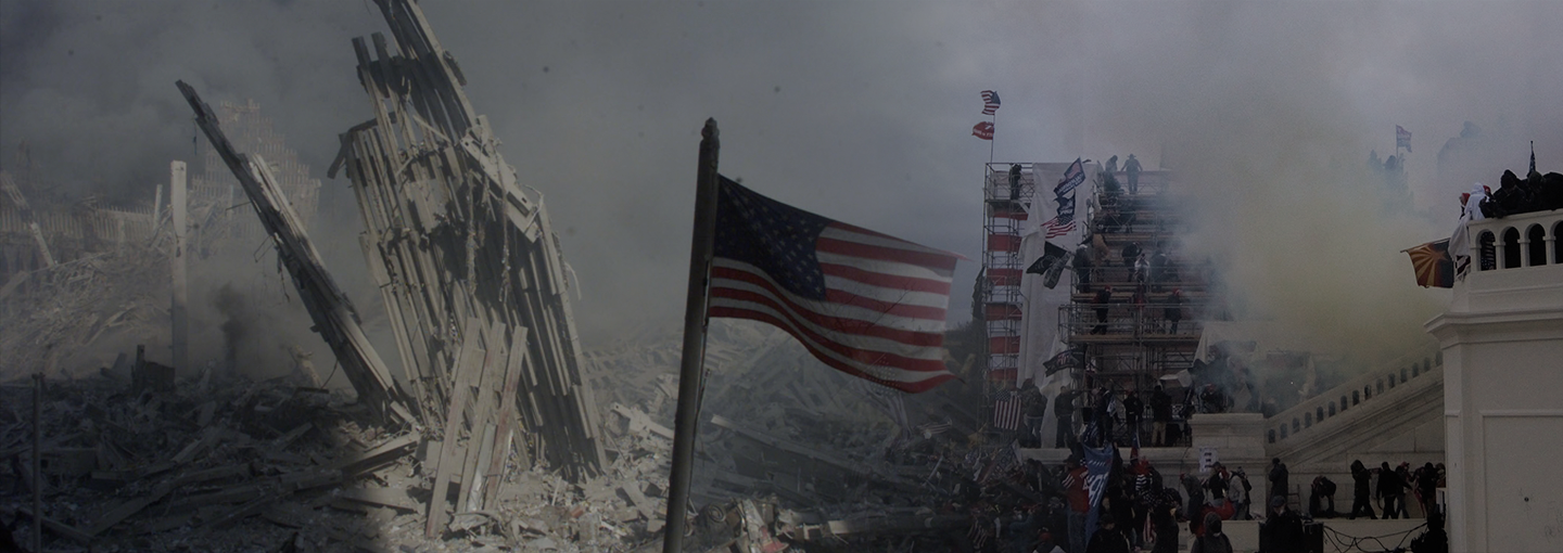 The 20th Anniversary of 9/11 and the Homeland Today Image - collage of images from the World Trade Center on 9/11