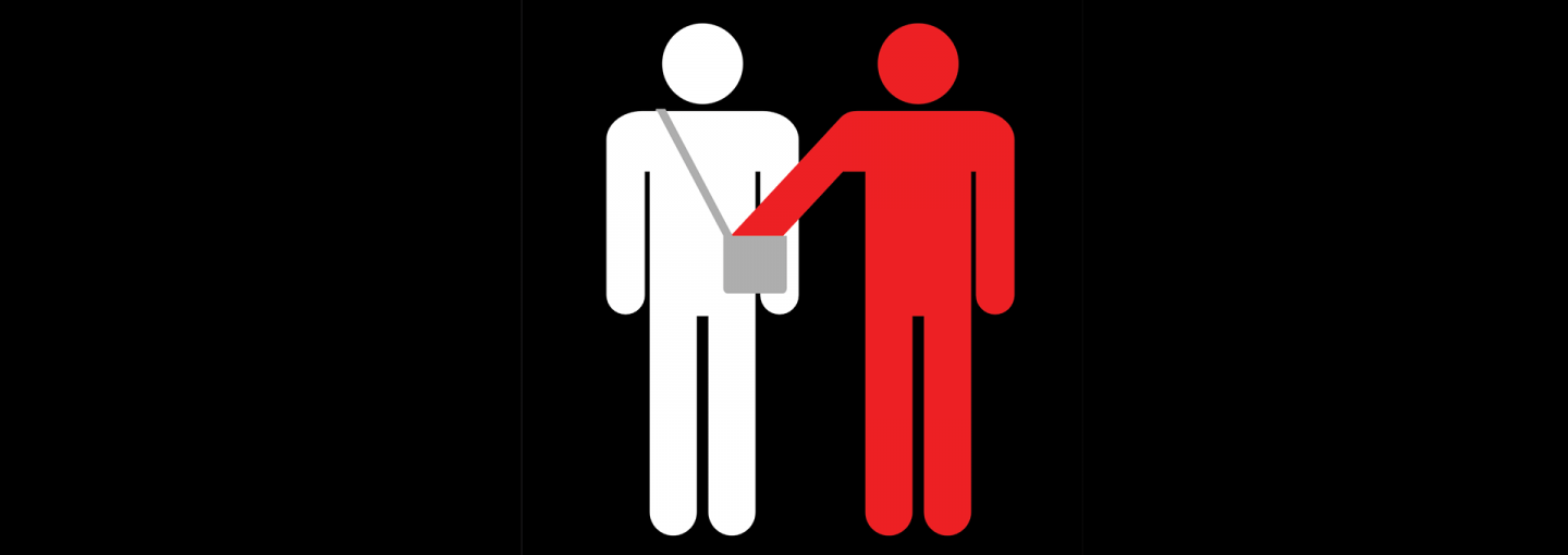 Fee for All Image - pickpocket awareness image, by Paris 16/Wikimedia Commons