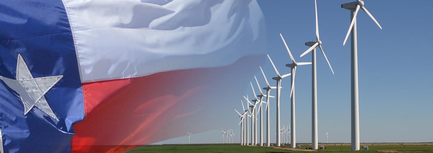 Image - Texas flag and wind power
