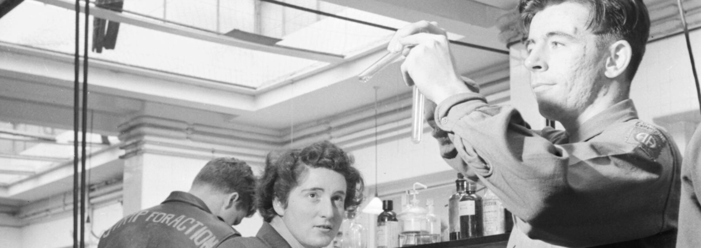 Wartime Science and Postwar Living Image - Military scientists