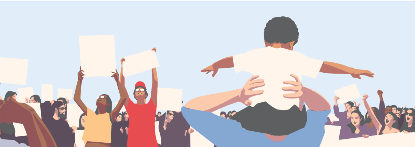 Image - Illustration of protestors