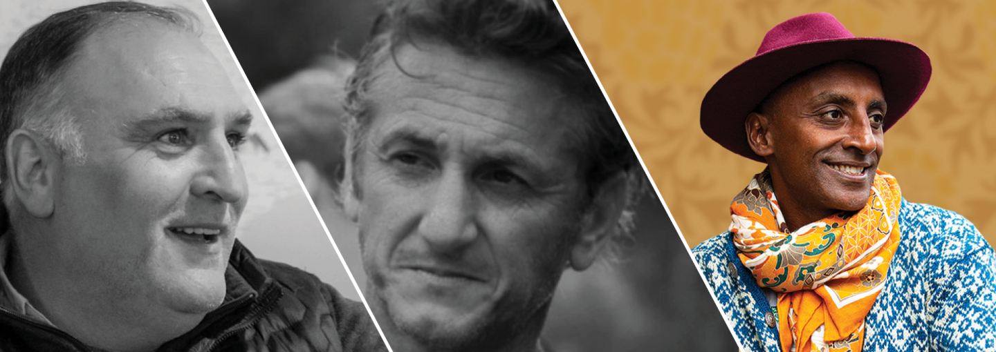 Image - José Andrés, Sean Penn and Marcus Samuelsson