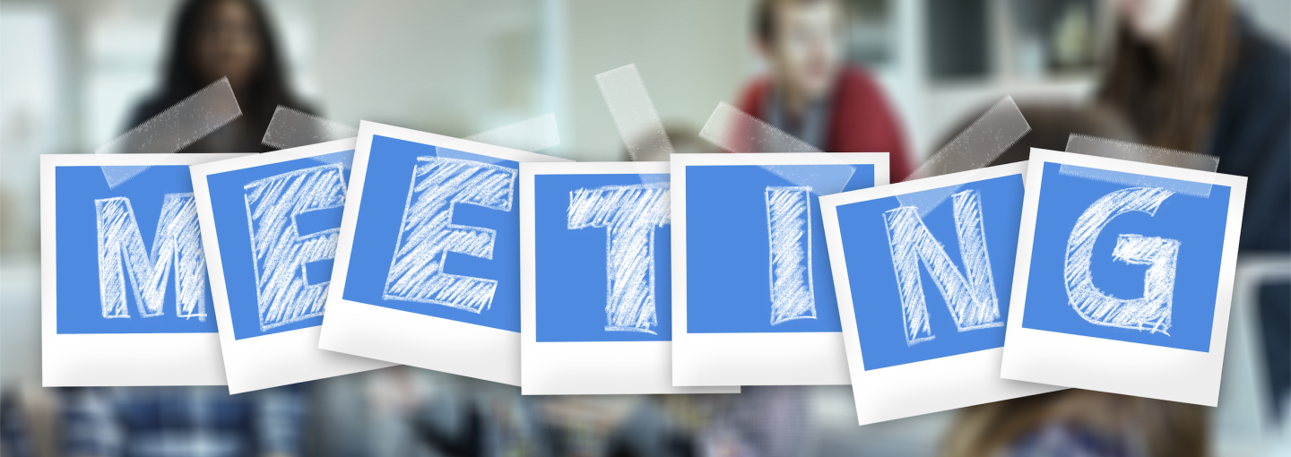 image - text plus people in a meeting