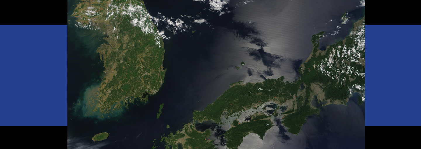 Climate Change, Technology and Innovation: Views from Korea and Japan Image - NASA image of Korea and Japan