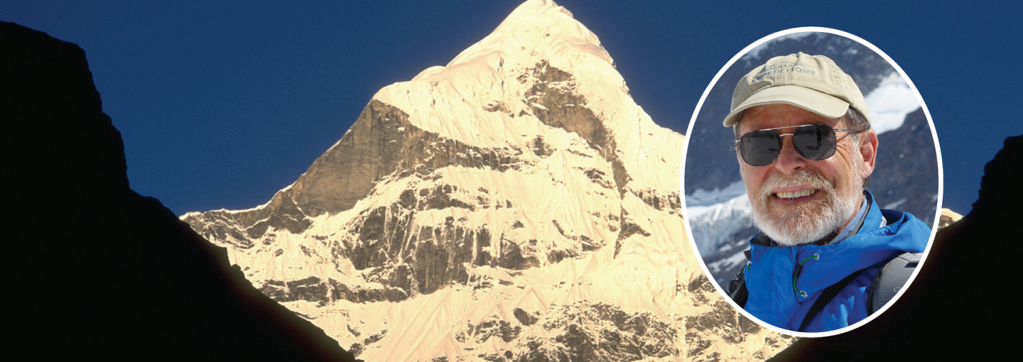 Sacred Mountains of the World Image - Edwin Bernbaum and a mountain