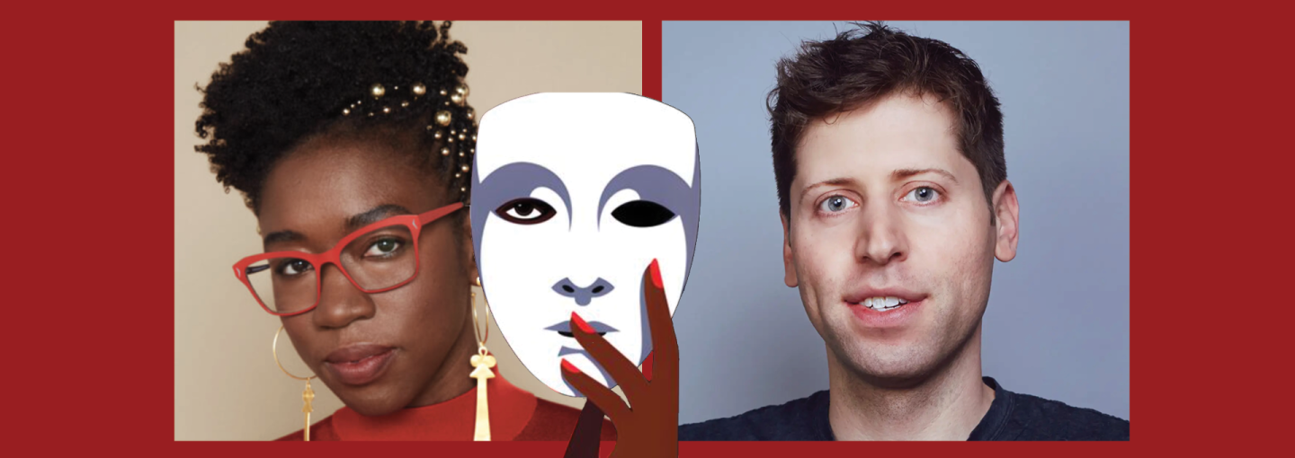 Joy Buolamwini and Sam Altman: Unmasking the Future of AI Image - speaker photos