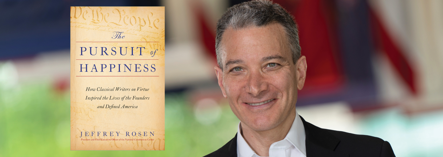 Image - Jeffrey Rosen and cover of his book
