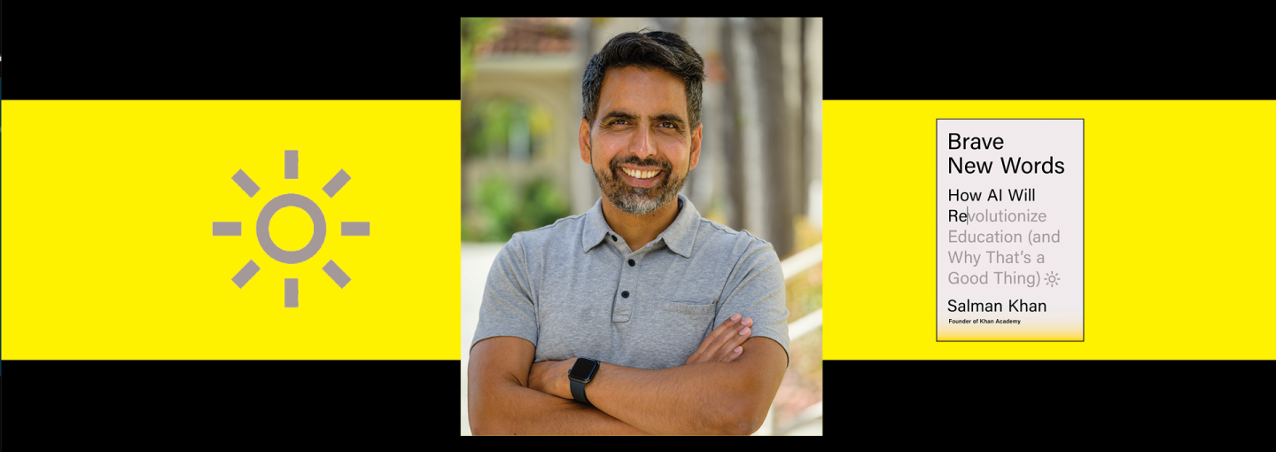 Sal Khan: How AI Will Revolutionize Education Image - Sal Khan and book cover