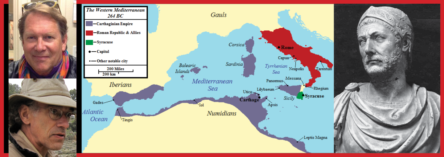 Humanities West Presents Hannibal’s Carthage Image - Map of Mediterranean, Hannibal, and the speakers