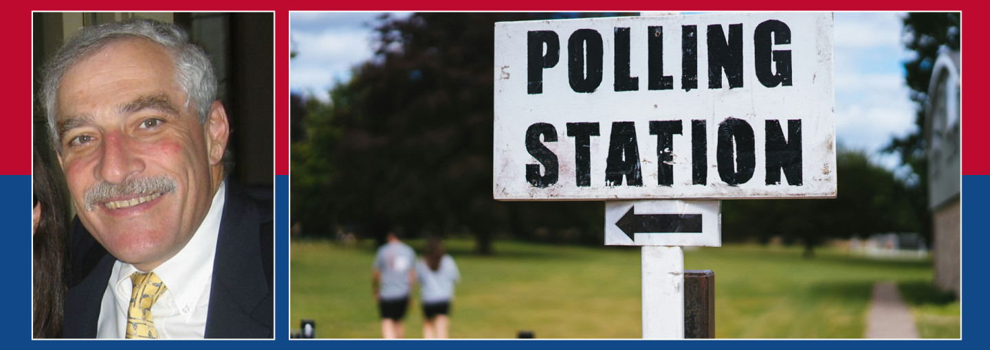 Polling and the 2024 Election Image - speaker and photo of sign