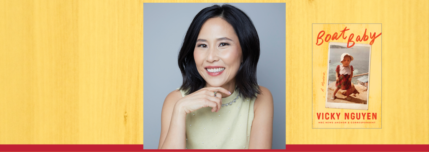 Vicky Nguyen: Boat Baby Image - the speaker and her book cover