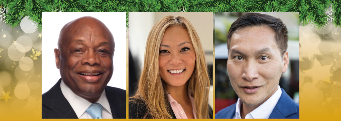 Image - the speakers and holiday decorations