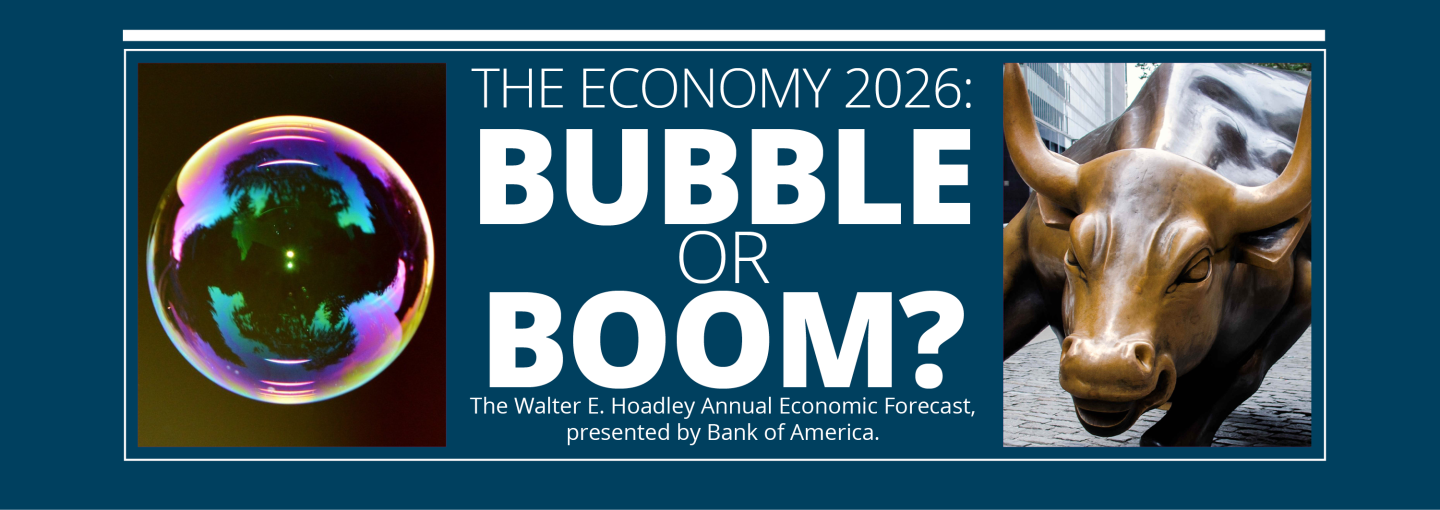 Image - a bubble, a bull, and the program title