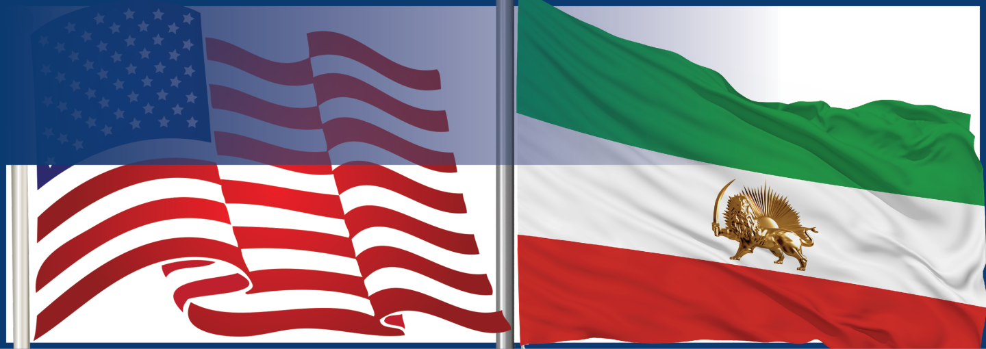 Image - the flags of Iran and the United States