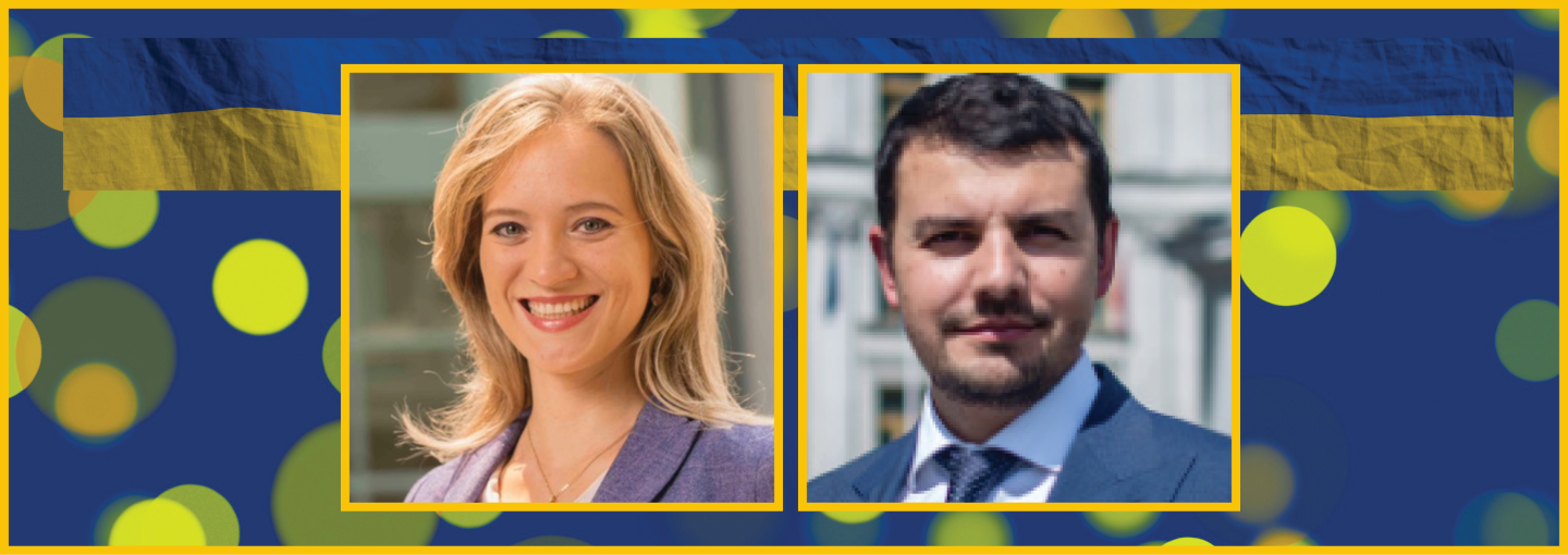 Image - the speakers and details of Urkaine's flag