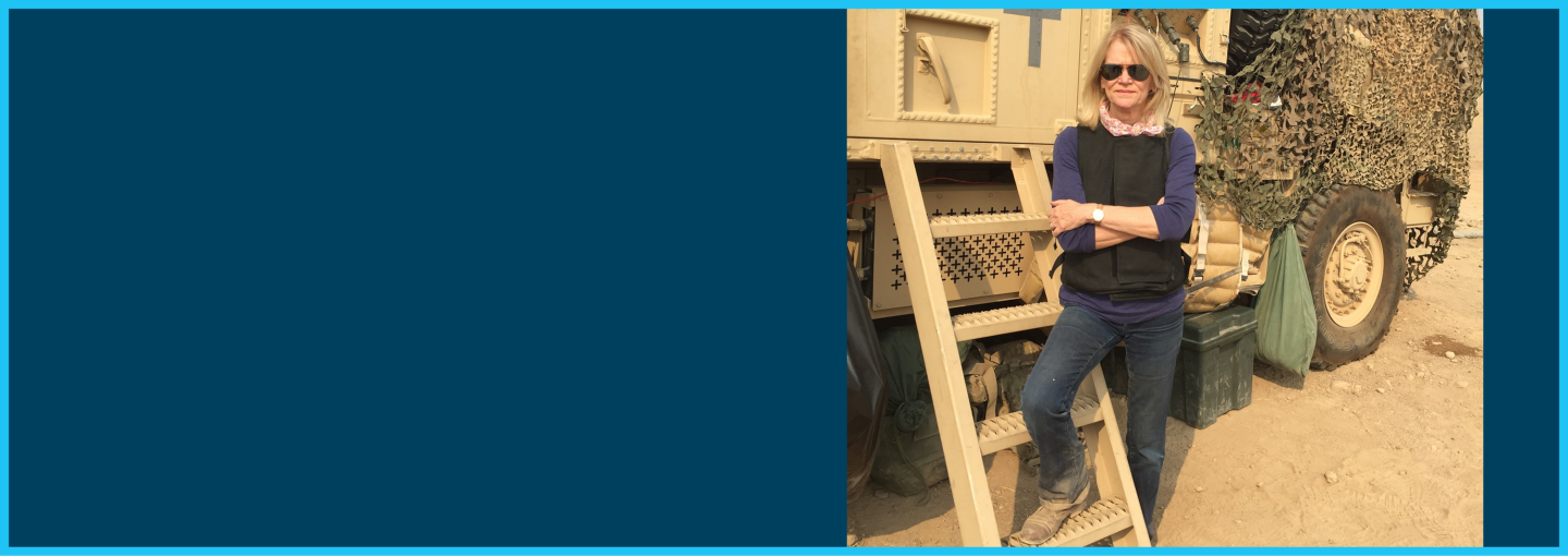 Image - the speaker and a military vehicle