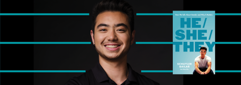 Image - Schuyler Bailar and his book cover