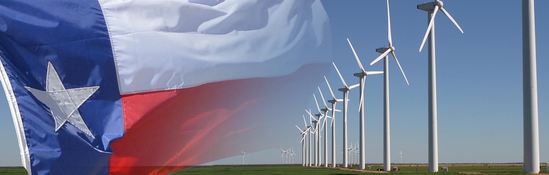 Image - Texas flag and wind power