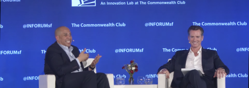 Image - Cory Booker and Gavin Newsom