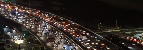 Image - Bay Area highway at night