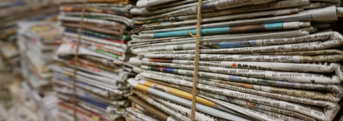 Image - bundles of newspapers