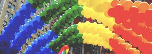 Image - rainbow balloons