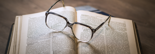 Image - book with glasses