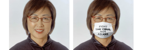 Image - Asian woman wearing face mask