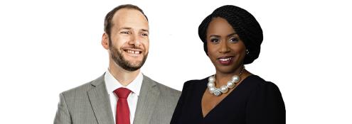 Image - Chesa Boudin and Ayanna Pressley