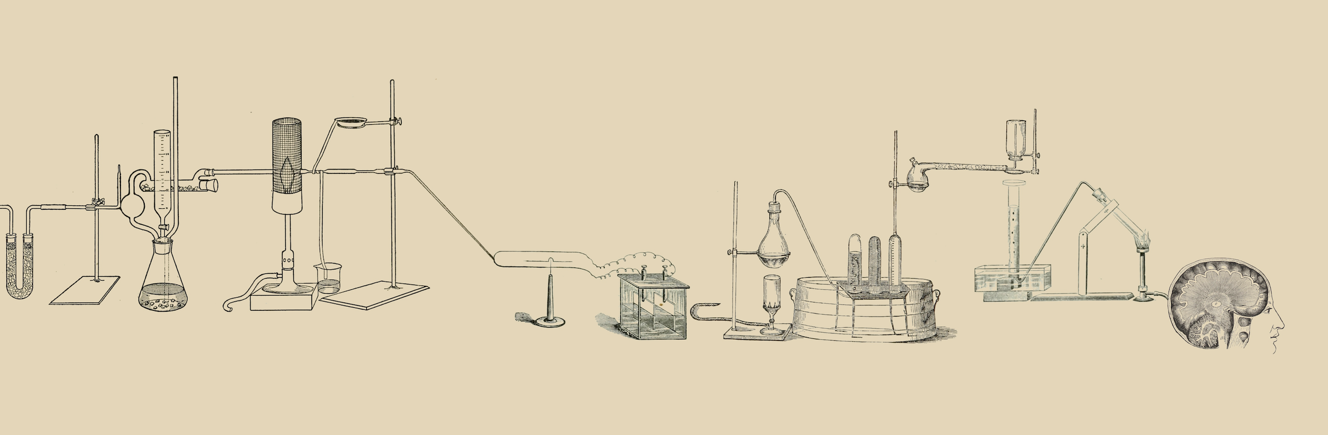 Image - drawing of chemistry equipment